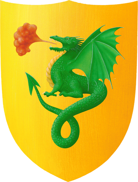 Schild Drache grn- klein